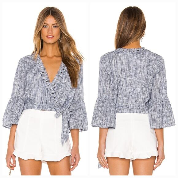 Tularosa Tops - Tularosa Estelle Top in Deep Blue